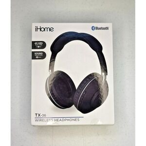 iHome TX-36 Wireless Headphones 40 hr Playtime and Sound Isolation